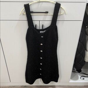 Zara Black Textured Tank Top